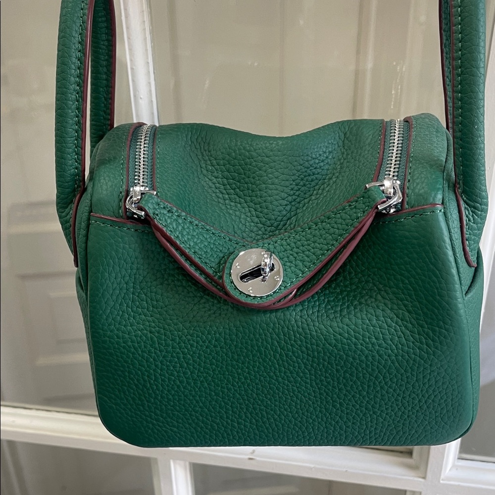 Green Leather Shoulder Bag - Picture 5 of 15